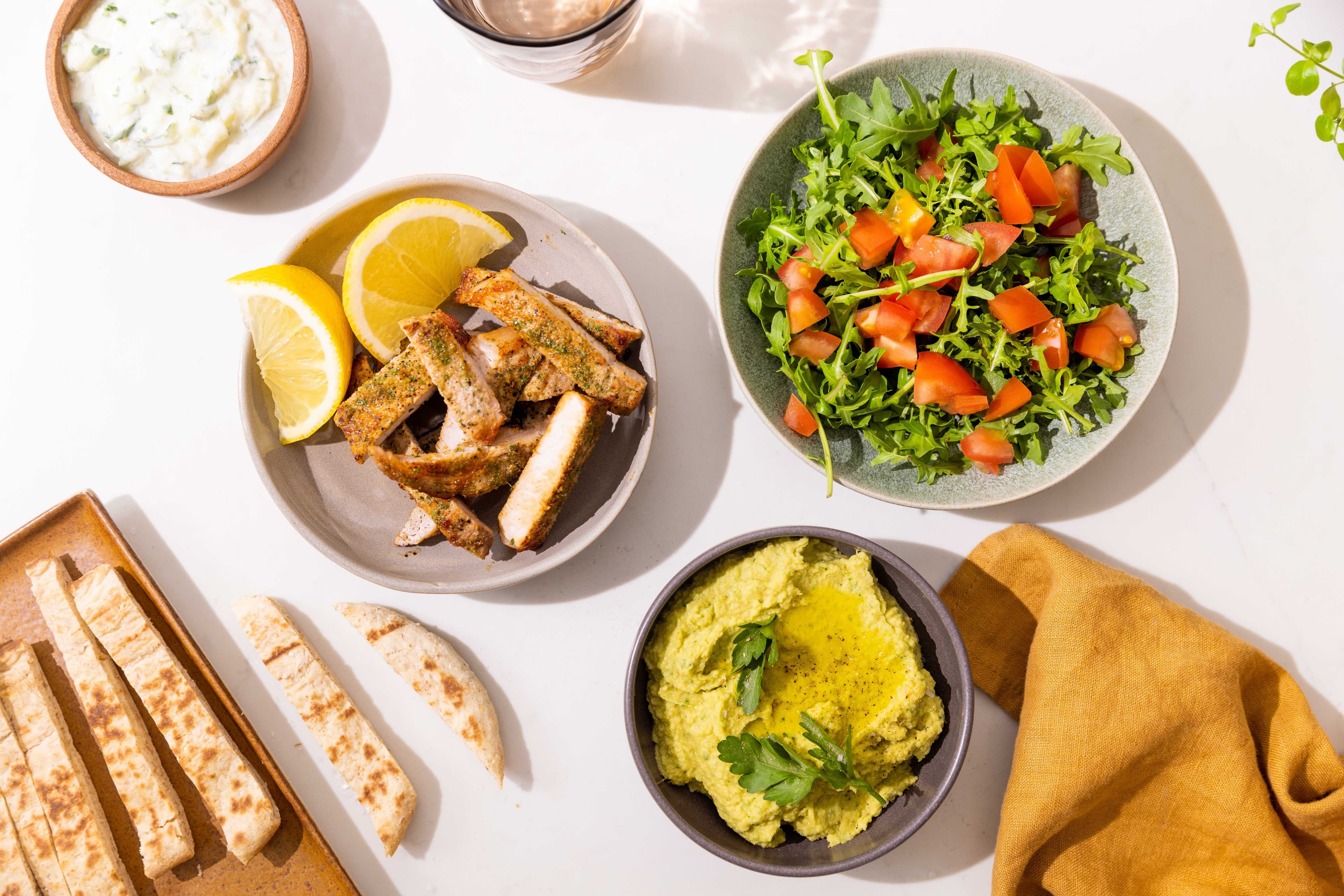 Meze med krydret svinekam