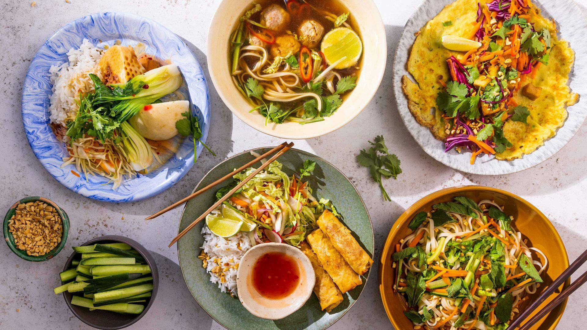 Fem asiatiske kjøkken